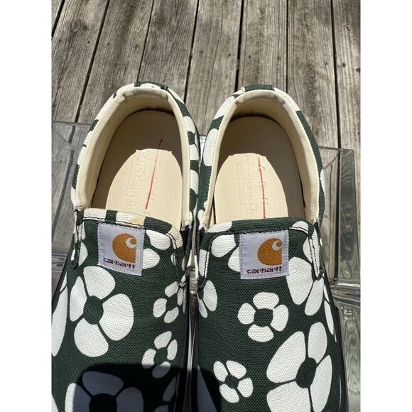 Marni x Carhartt floral slip on sneakers leather $750 eu 41 us 8